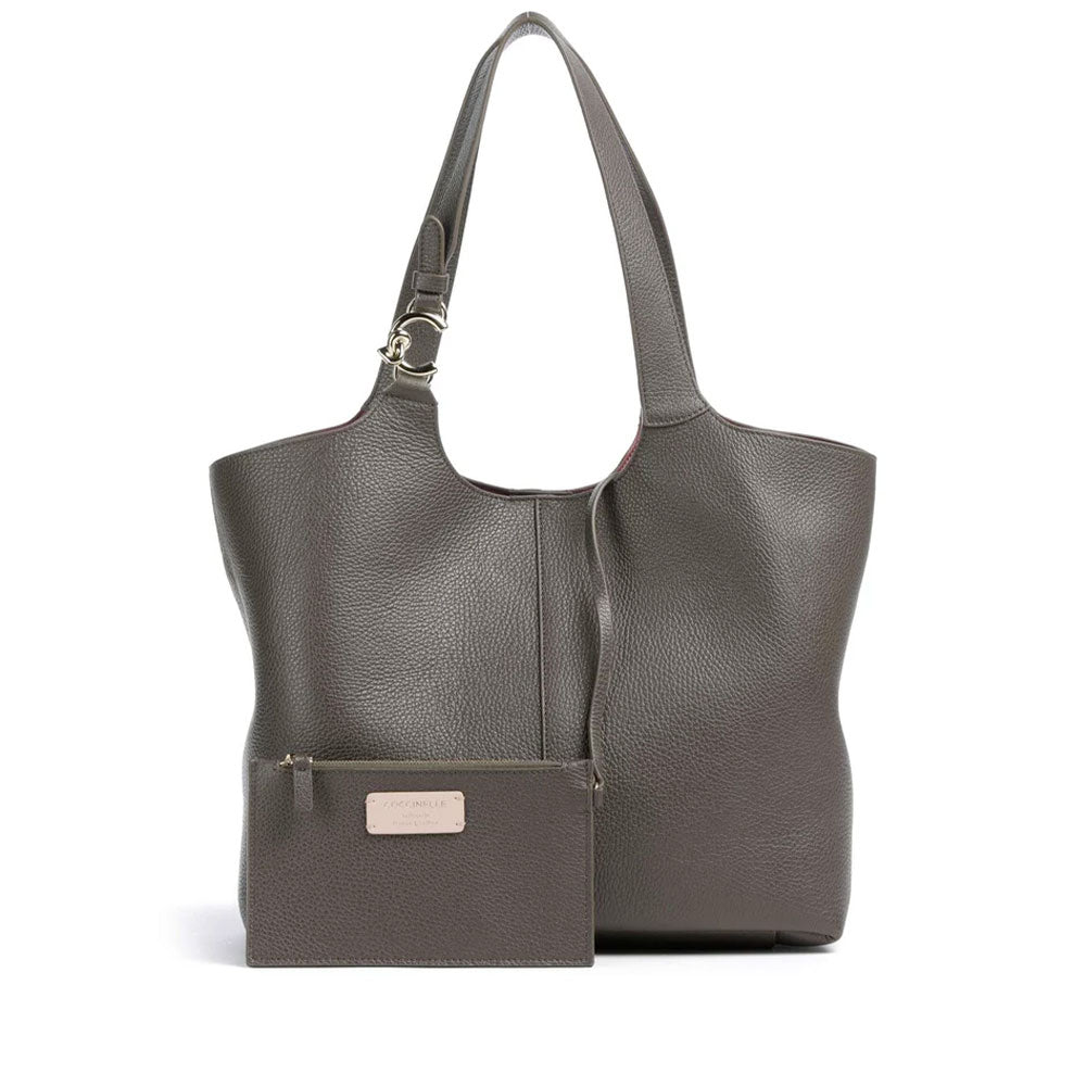 Damen-Schultertasche COCCINELLE Modell C-Easy Large in Fango