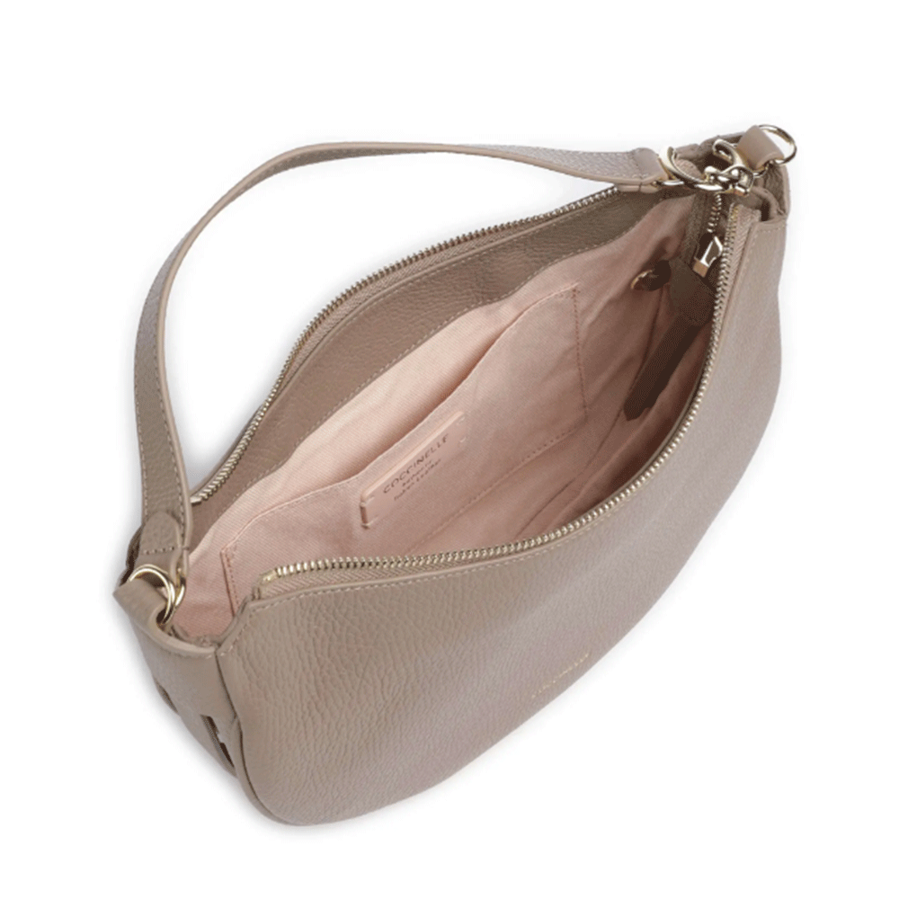 Borsa Donna a Spalla COCCINELLE Linea C-Easy Small Colore Warm Taupe