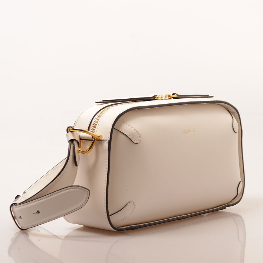 Borsa Donna a Mano COCCINELLE in Pelle linea Maleta Calf Cocker Small Colore Blanco