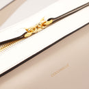 COCCINELLE Damen Handtasche aus Leder Maleta Line Calf Cocker Small Farbe Weiß