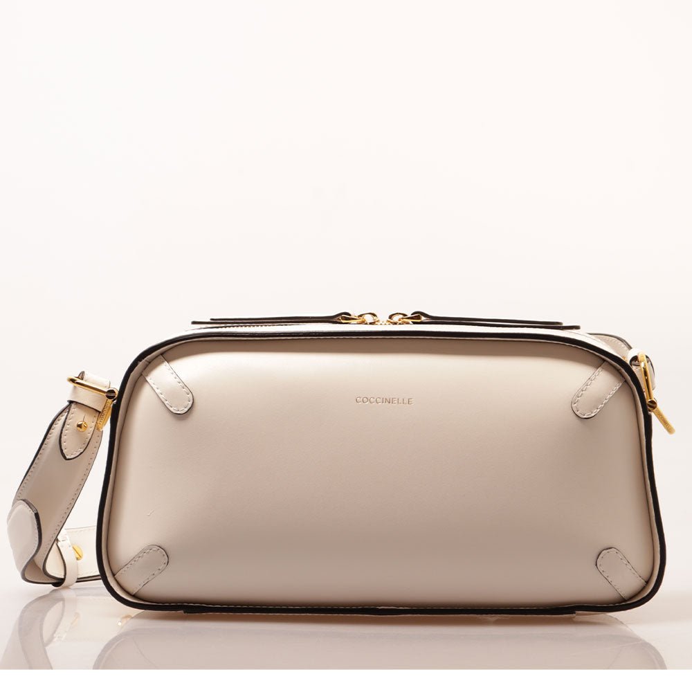 Borsa Donna a Mano COCCINELLE in Pelle linea Maleta Calf Cocker Small Colore Blanco