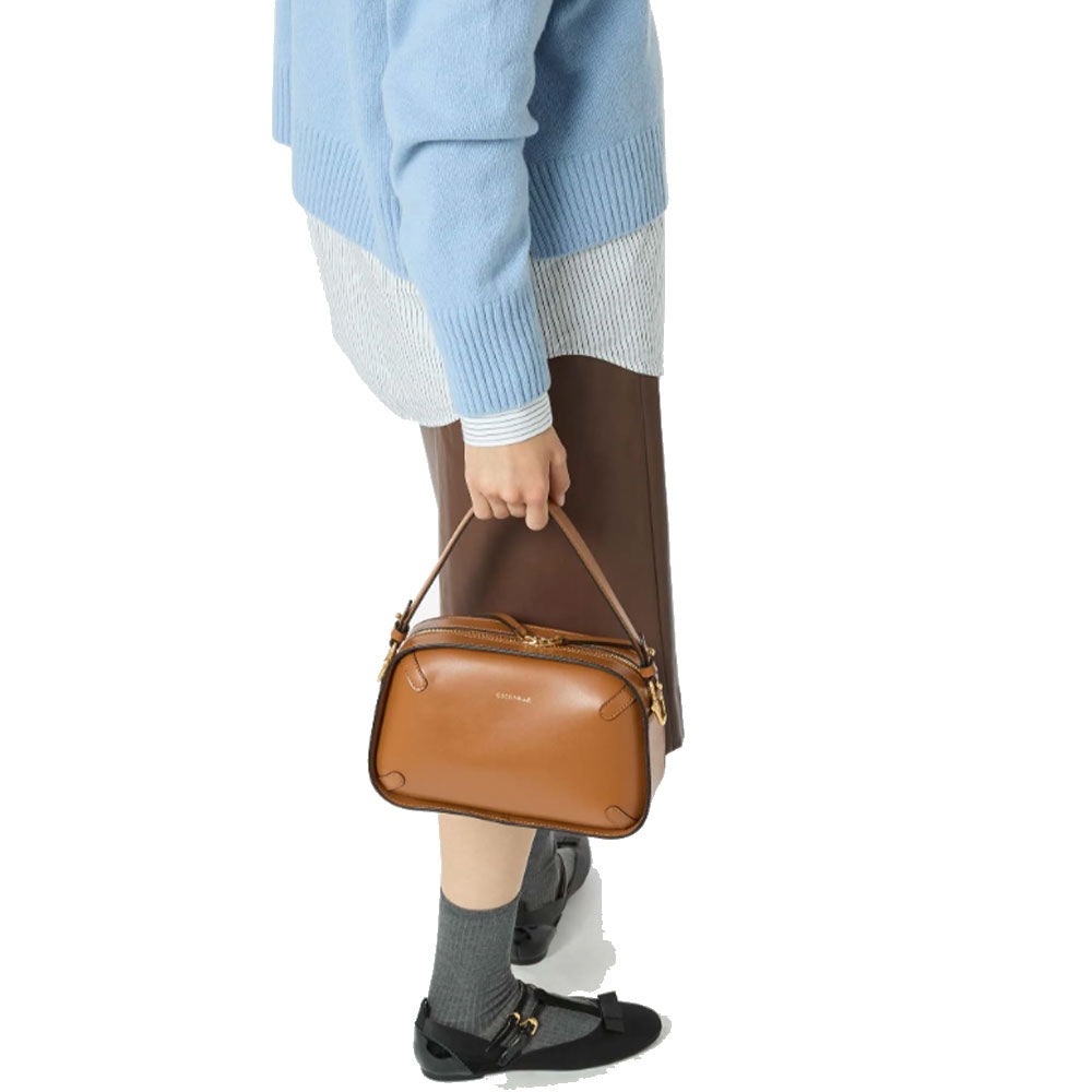 Borsa Donna a Mano COCCINELLE in Pelle linea Maleta Calf Cocker Small Colore Cuir