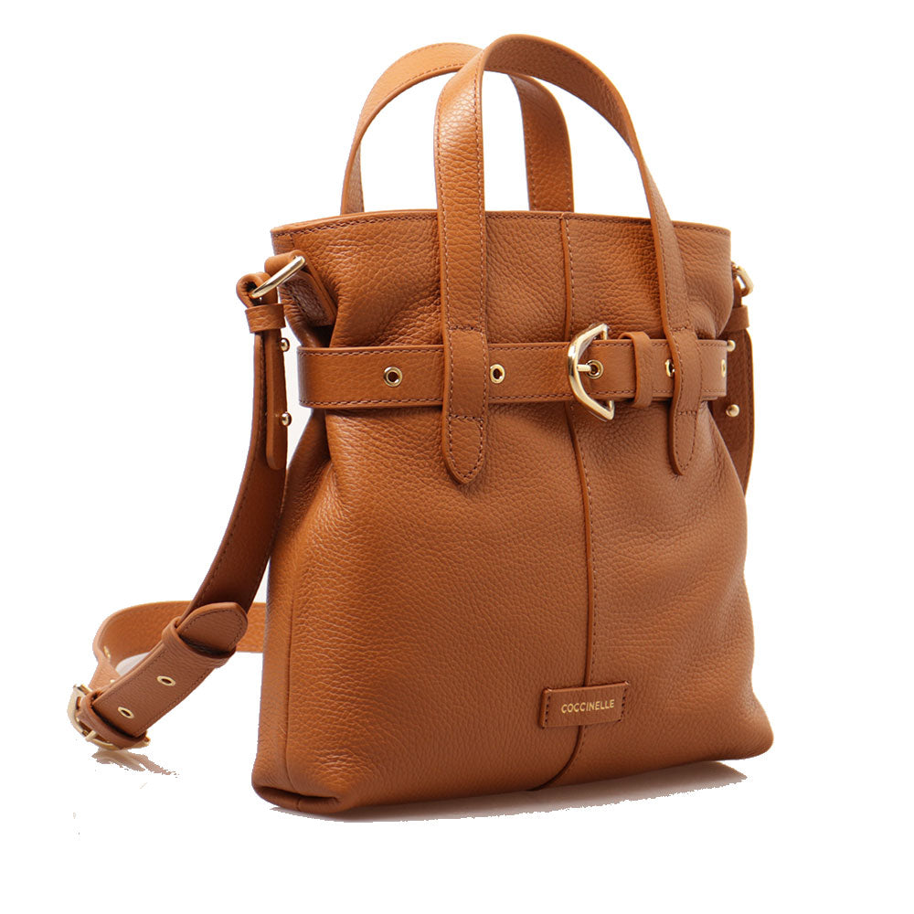 Borsa Donna a Mano COCCINELLE in Pelle linea Abigail Colore Cuir