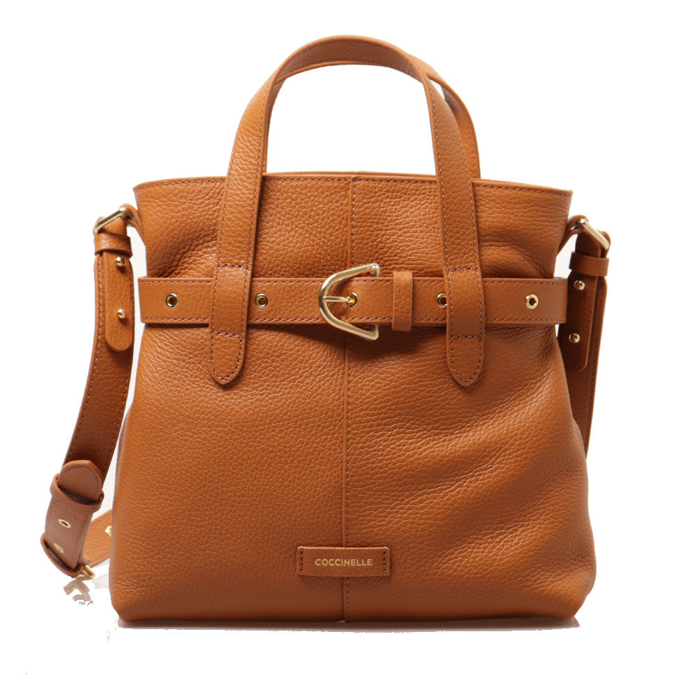 Borsa Donna a Mano COCCINELLE in Pelle linea Abigail Colore Cuir