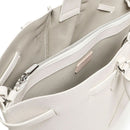 Damen-Beuteltasche COCCINELLE aus Leder Modell Flores in Blanco