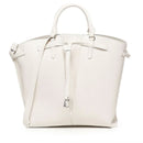 Damen-Beuteltasche COCCINELLE aus Leder Modell Flores in Blanco