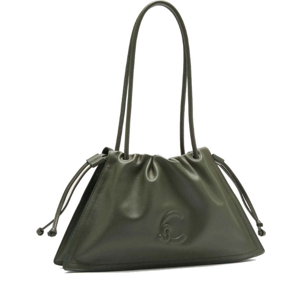 COCCINELLE Damen Umhängetasche aus Leder Dulse Medium Line Algae Color