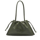 COCCINELLE Damen Umhängetasche aus Leder Dulse Medium Line Algae Color