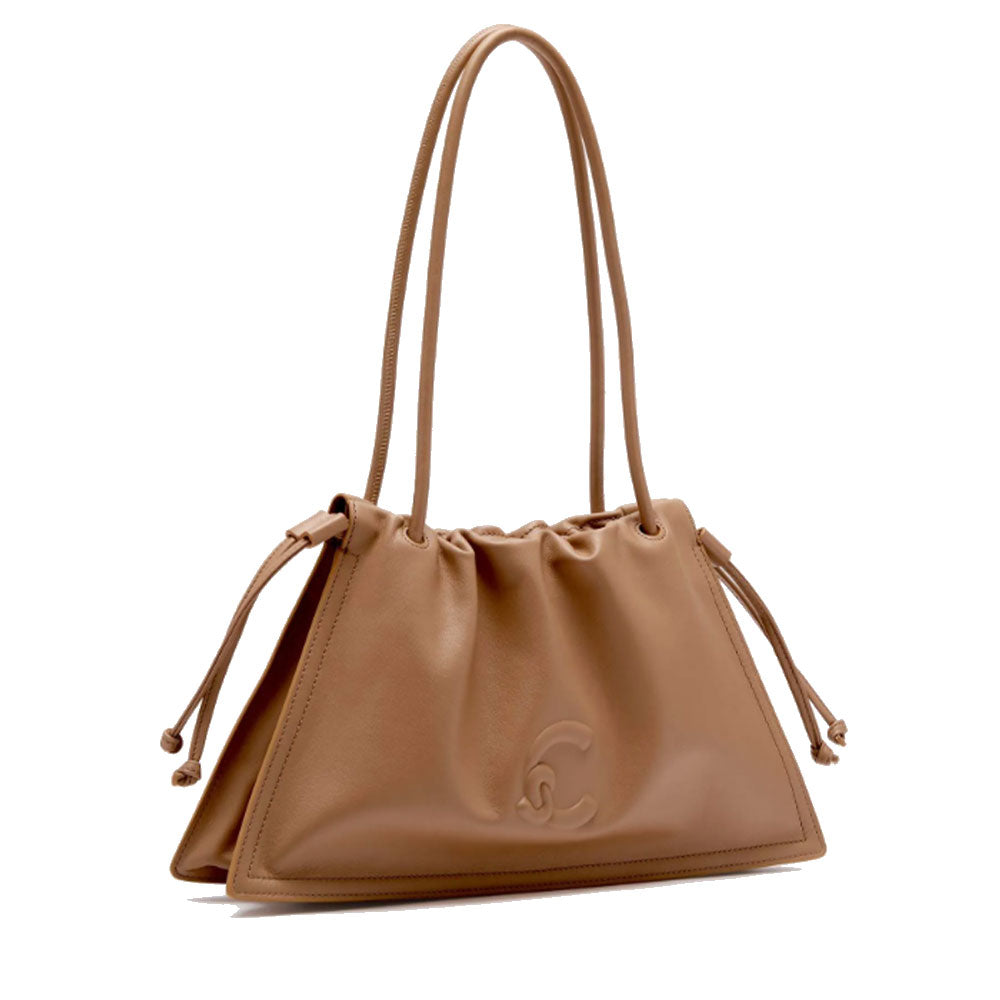 COCCINELLE Damen Umhängetasche aus Leder Dulse Medium Line Hautfarbe