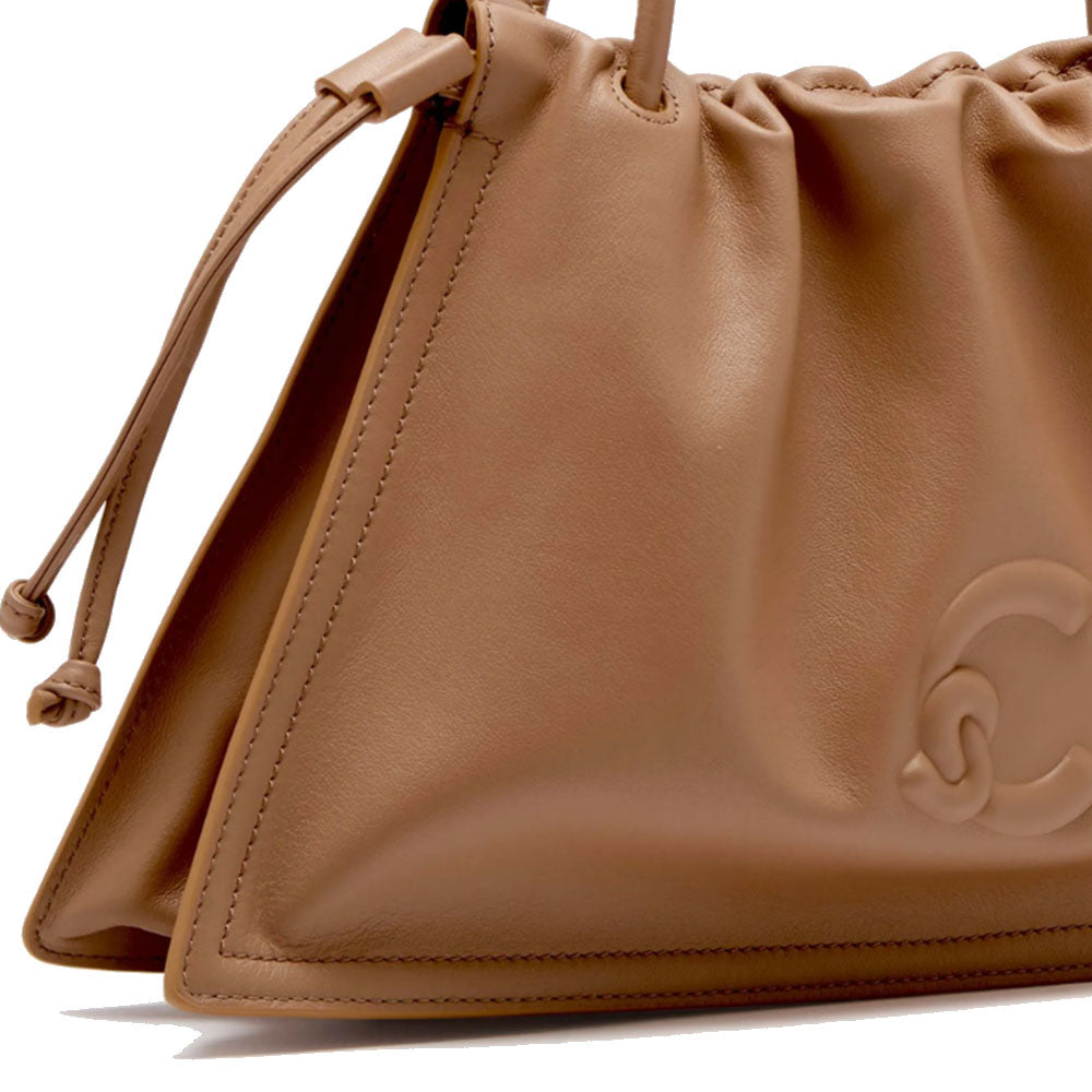 COCCINELLE Damen Umhängetasche aus Leder Dulse Medium Line Hautfarbe