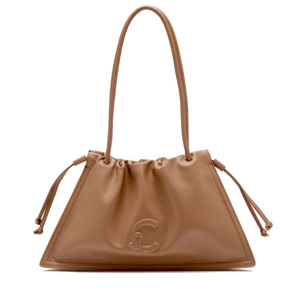 COCCINELLE Damen Umhängetasche aus Leder Dulse Medium Line Hautfarbe