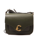 COCCINELLE Damen Umhängetasche aus Leder C-Me Calf Cocker Small Line Algae Color