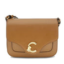 Damen-Umhängetasche COCCINELLE aus Leder Modell C-Me Calf Cocker Small in Cognac
