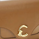 Damen-Umhängetasche COCCINELLE aus Leder Modell C-Me Calf Cocker Small in Cognac