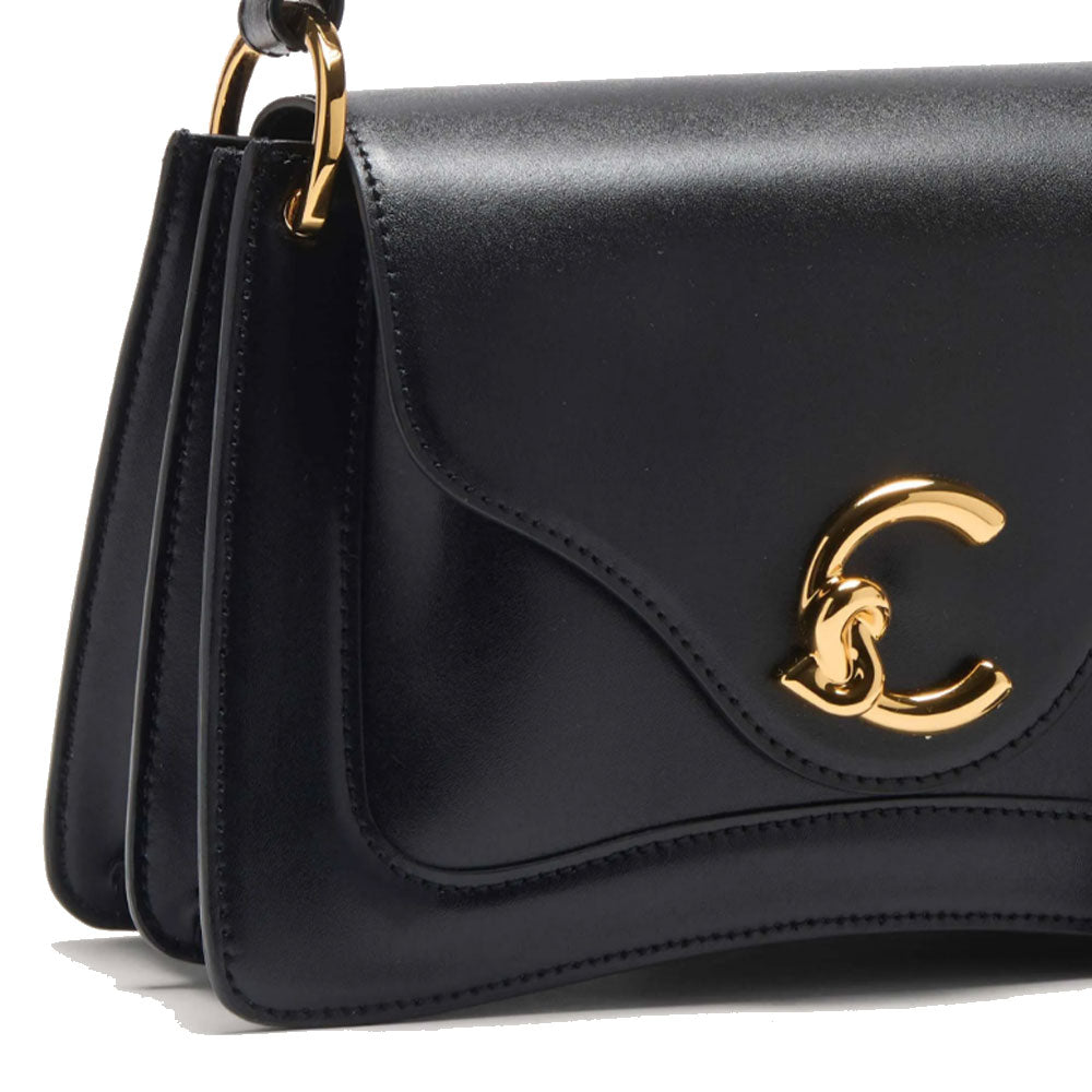 COCCINELLE Damenhandtasche aus Leder C-Me Calf Cocker Small Line Schwarz