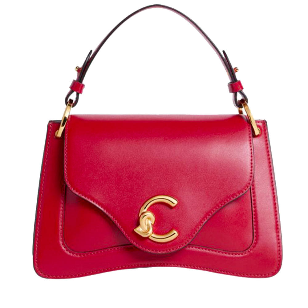 Borsa Donna a Mano COCCINELLE in Pelle linea C-Me Calf Cocker Small Colore Scarlet