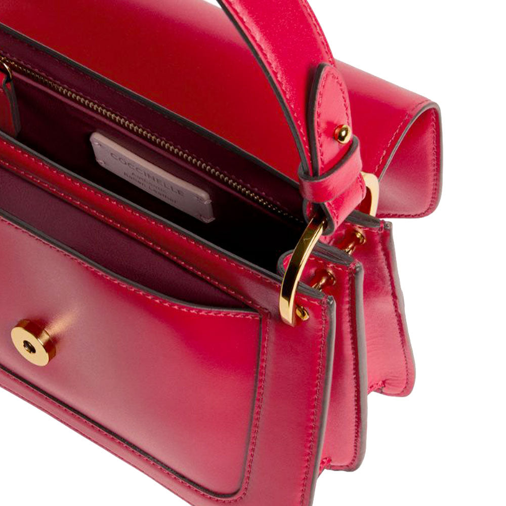 Borsa Donna a Mano COCCINELLE in Pelle linea C-Me Calf Cocker Small Colore Scarlet