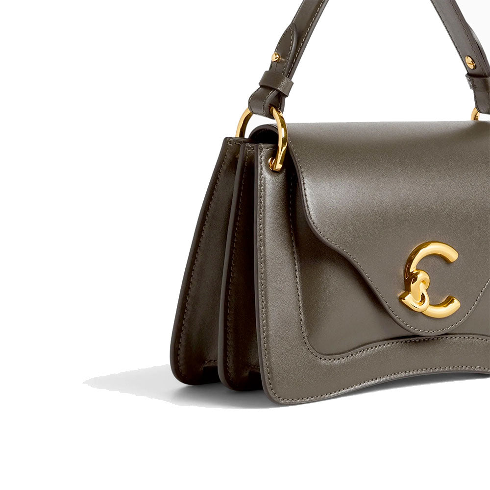 Women's Handbag COCCINELLE C-Me Calf Cocker Small in Fango Leather
