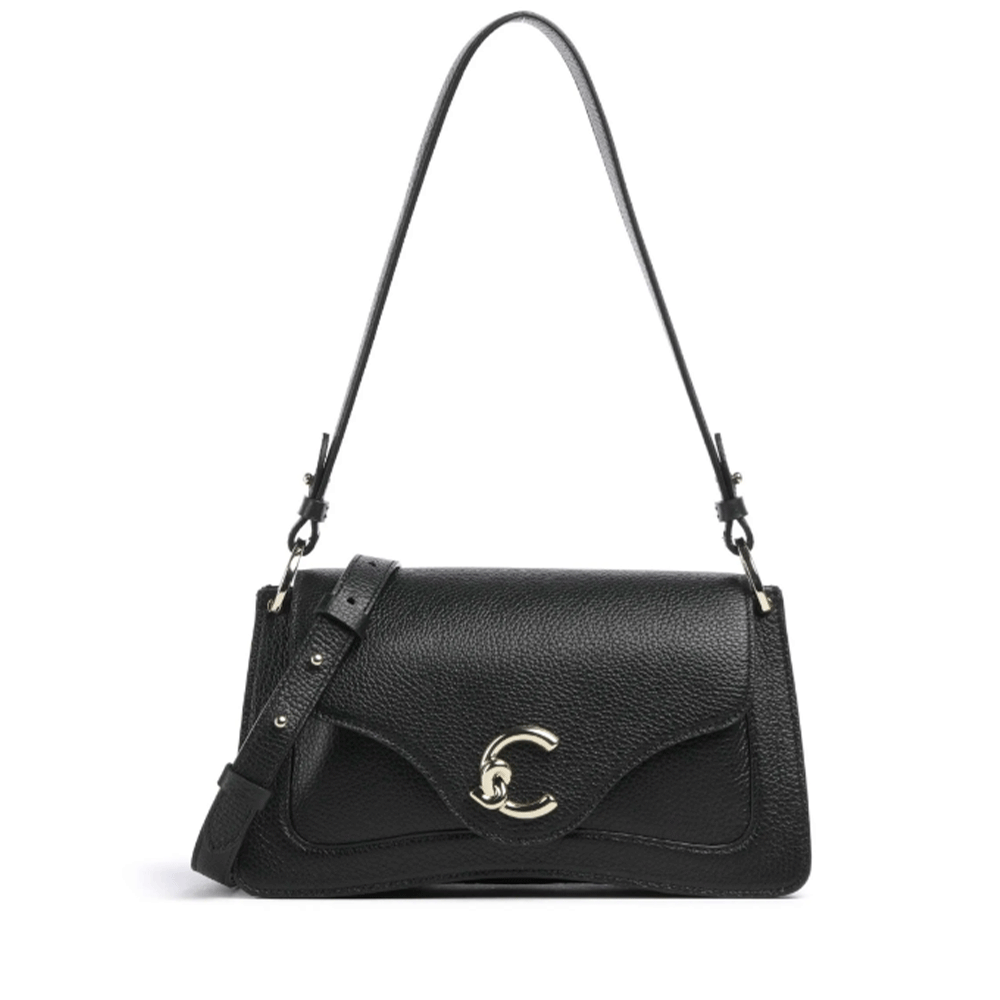 Borsa Donna a Spall COCCINELLE in Pelle linea C-Me Colore Nero