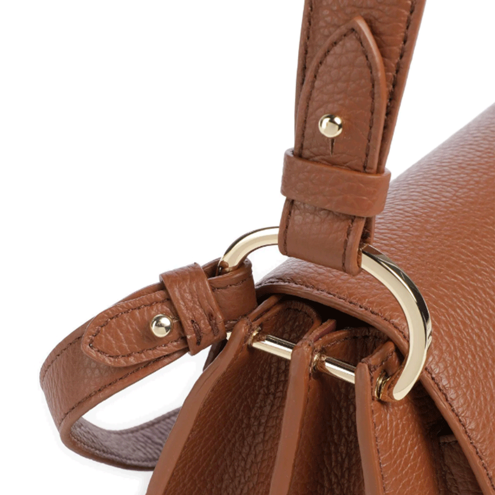 Borsa Donna a Spall COCCINELLE in Pelle linea C-Me Colore Cognac