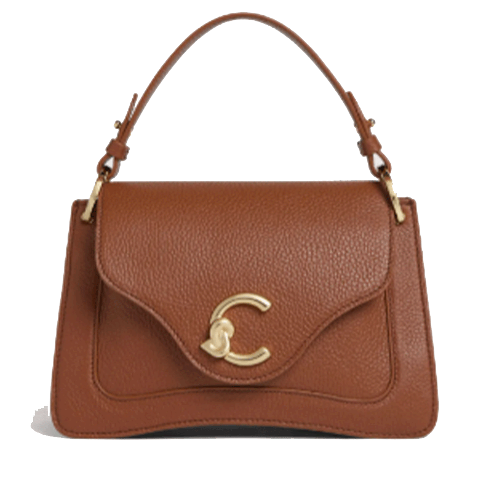 Borsa Donna a Mano COCCINELLE in Pelle linea C-Me Small Colore Cognac