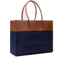 Coccinelle Myrtha Schultertasche Damen Denim - Cognac
