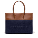 Coccinelle Myrtha Schultertasche Damen Denim - Cognac