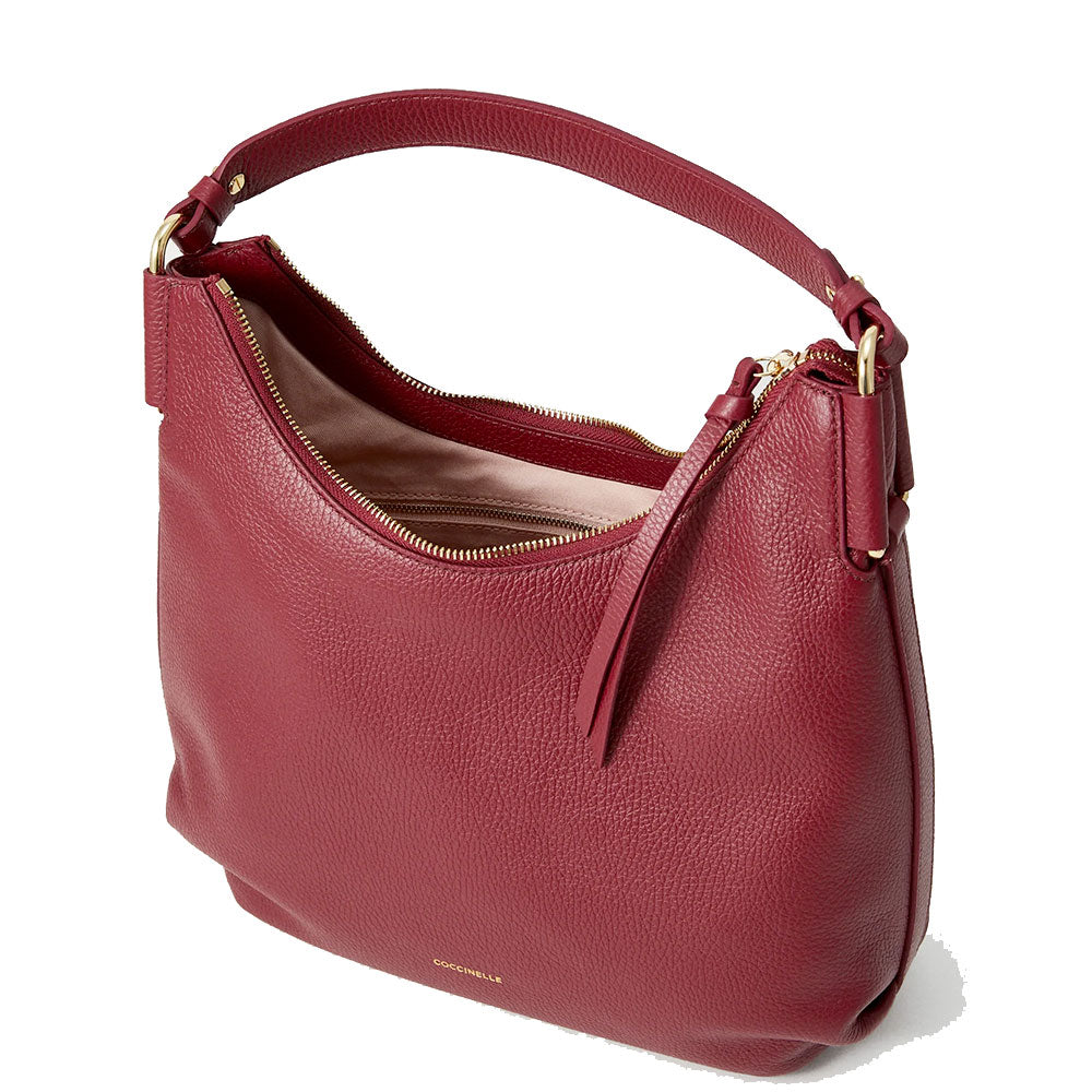Borsa Donna Hobo a Spalla COCCINELLE Linea Rebekka Colore Ribes