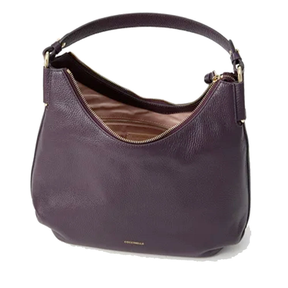 Borsa Donna Hobo a Spalla COCCINELLE Linea Rebekka Colore Prune