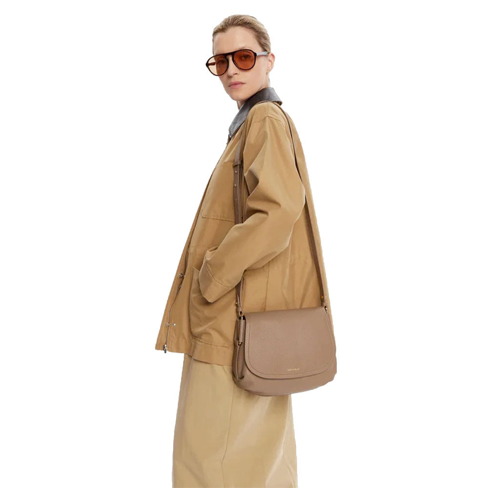 Borsa Donna a Tracolla COCCINELLE Linea Rebekka Colore Warm Taupe