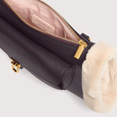Borsa Donna a Tracolla COCCINELLE in Pelle linea Beat Artic Colore Prune - Natural
