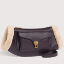 Borsa Donna a Tracolla COCCINELLE in Pelle linea Beat Artic Colore Prune - Natural