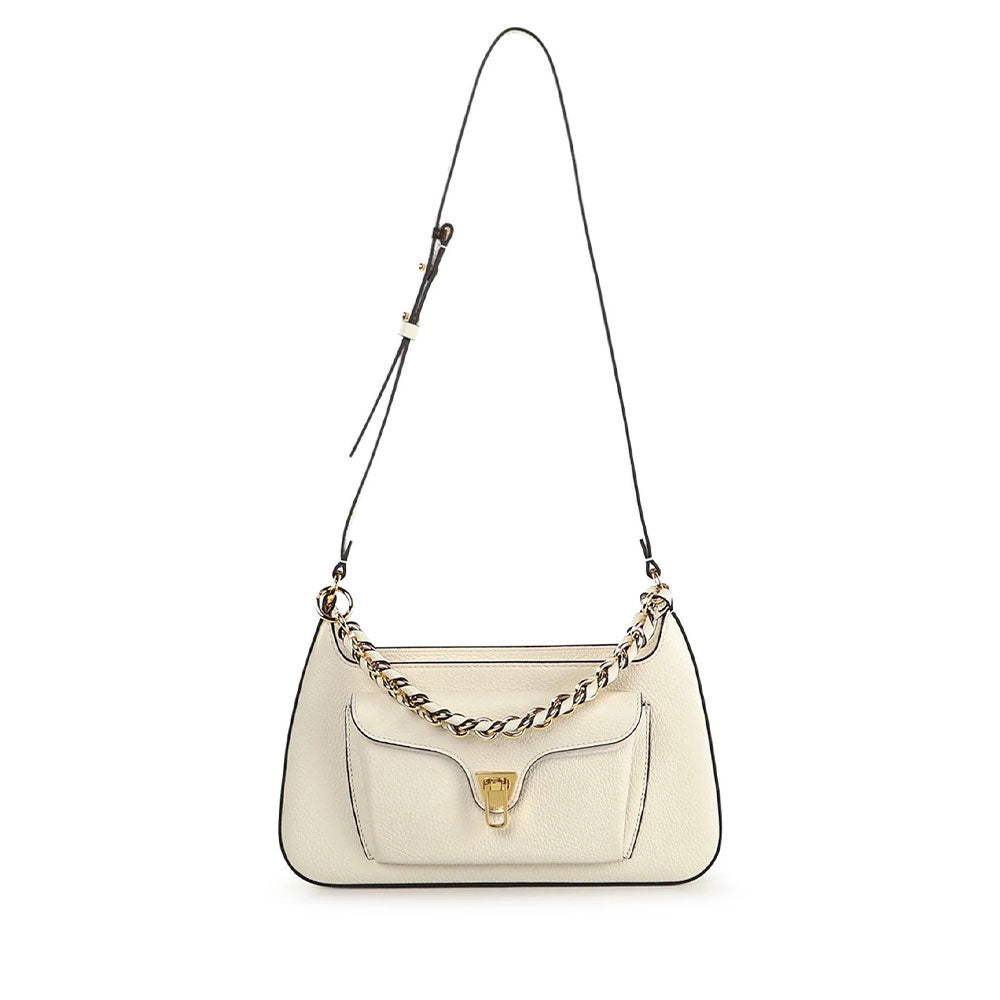 Borsa Donna a Mano COCCINELLE in Pelle linea Beat Generation Medium Colore Pearl