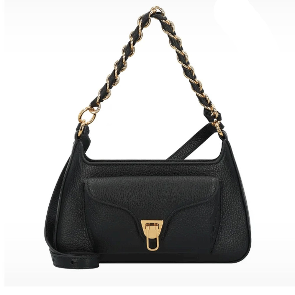 Borsa Donna a Spalla COCCINELLE in Pelle linea Beat Generation Small Colore Nero