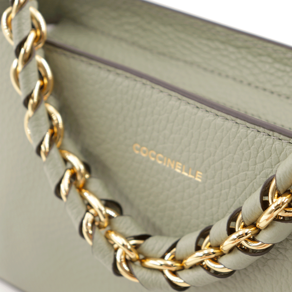 Borsa Donna a Spalla COCCINELLE in Pelle linea Beat Generation Small Colore Greenery
