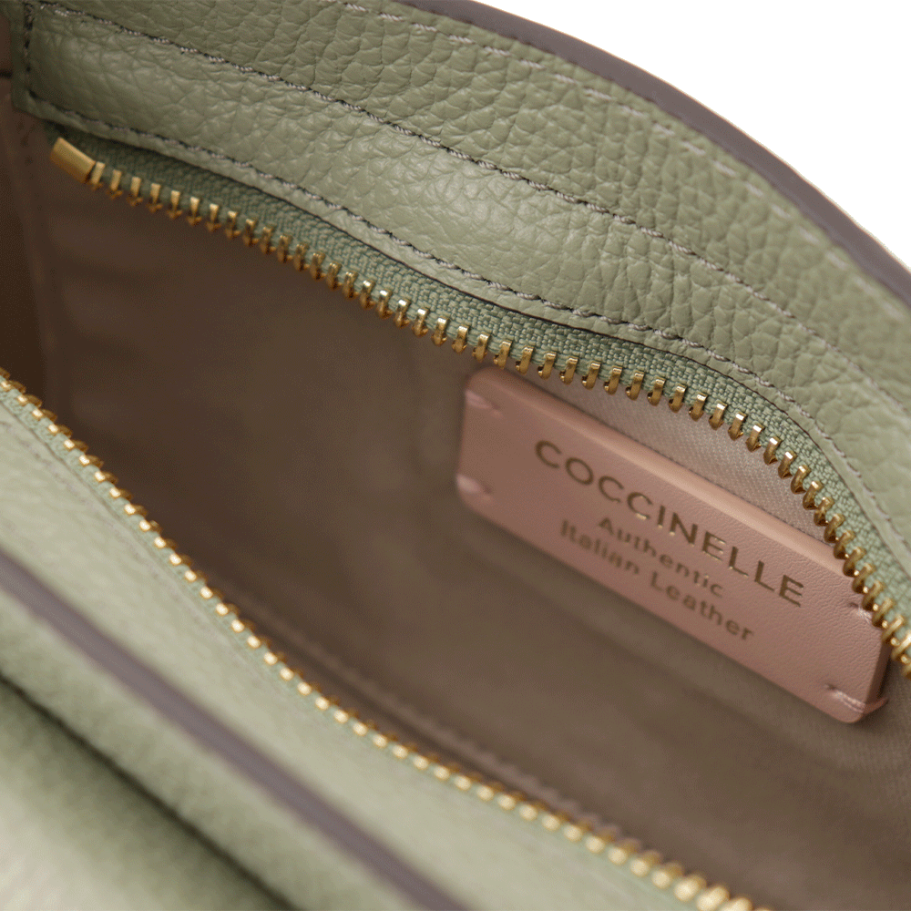 Borsa Donna a Spalla COCCINELLE in Pelle linea Beat Generation Small Colore Greenery