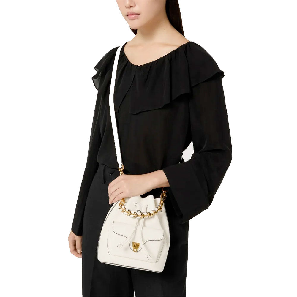 Borsa Donna a Mano COCCINELLE in Pelle linea Beat Generation Small Colore Pearl