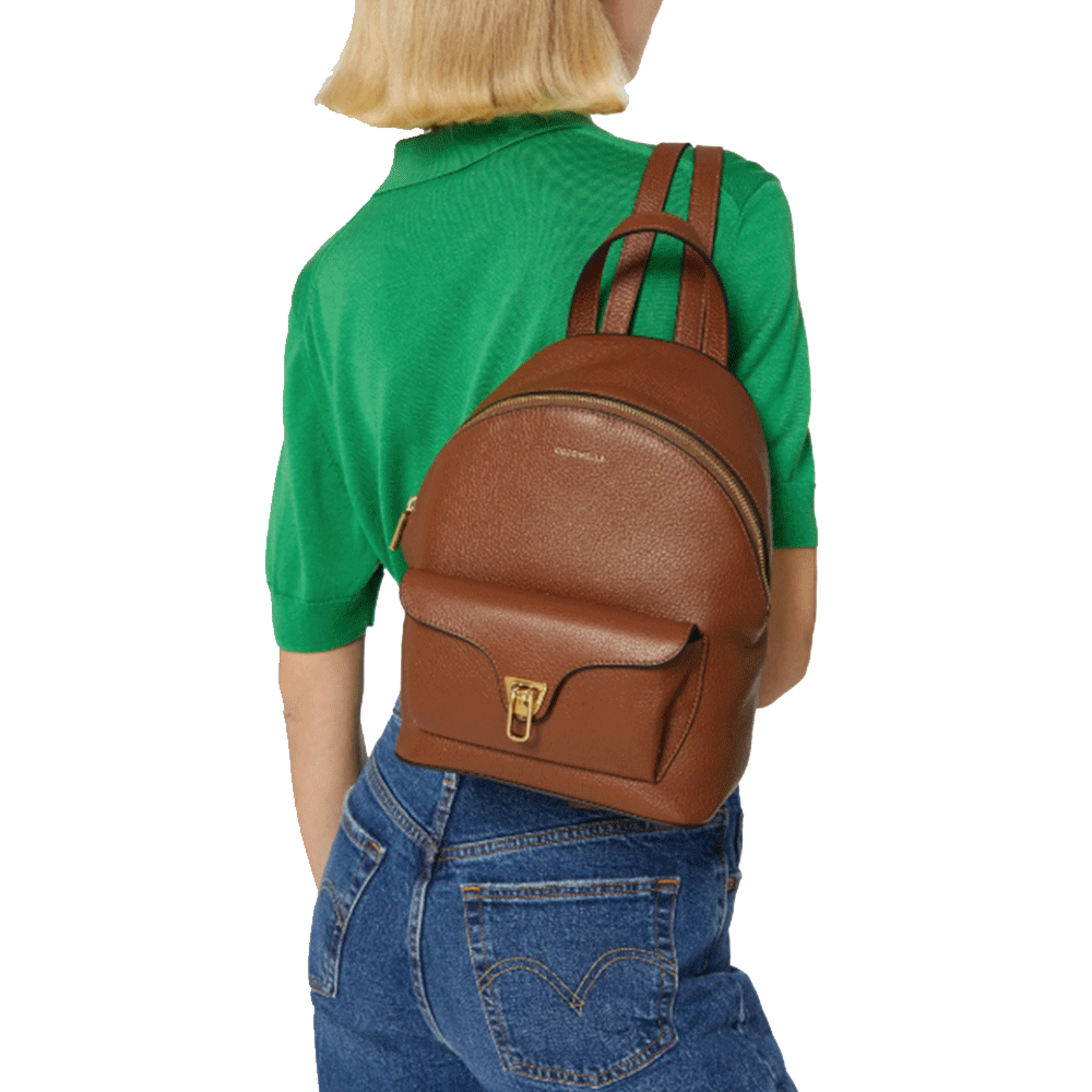 Zaino Donna COCCINELLE in Pelle Linea Beat Generation colore Greenery