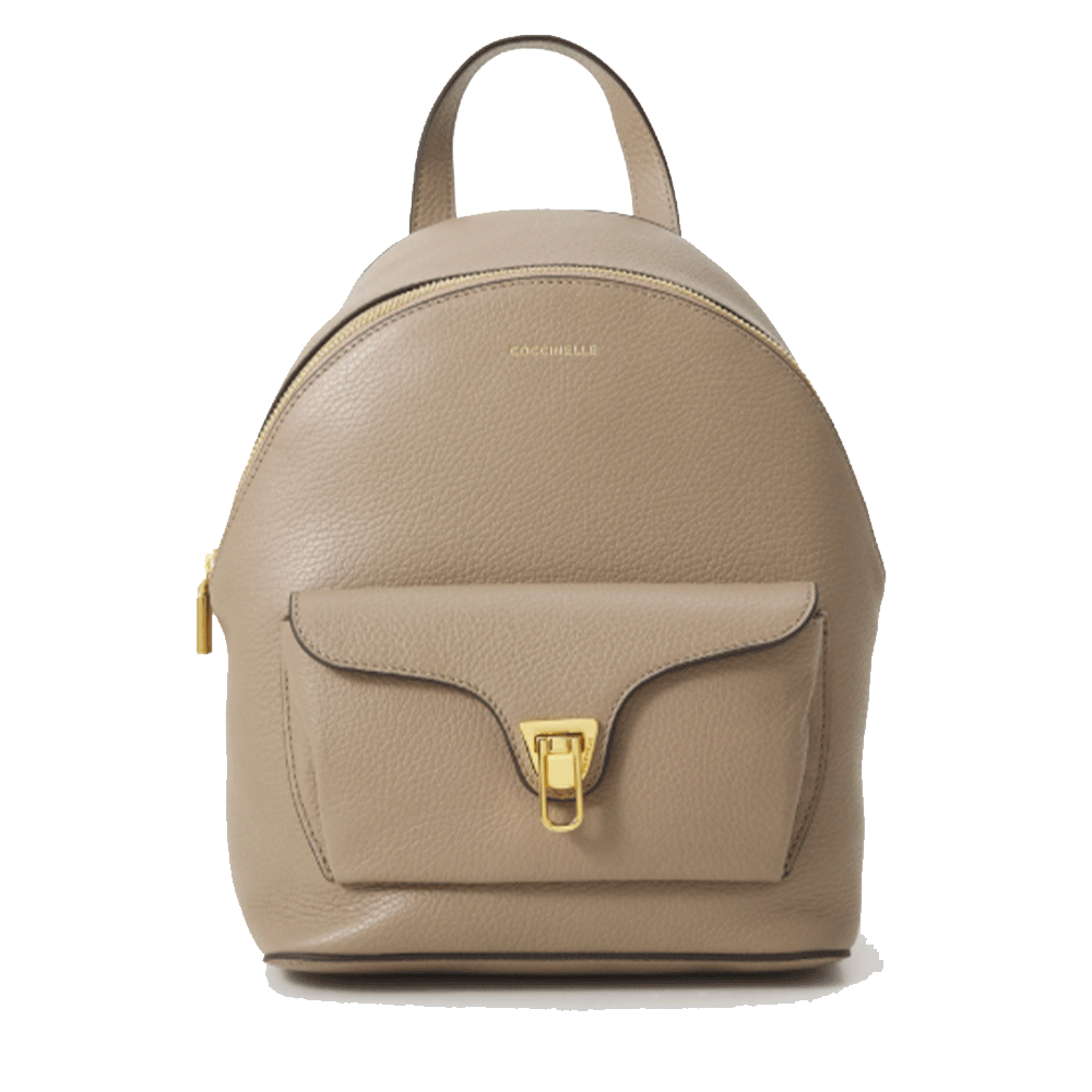 Zaino Donna COCCINELLE in Pelle Linea Beat Generation colore Warm Taupe