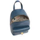 Großer Damen-Rucksack COCCINELLE aus Leder Modell Beat Generation in Deep Blue