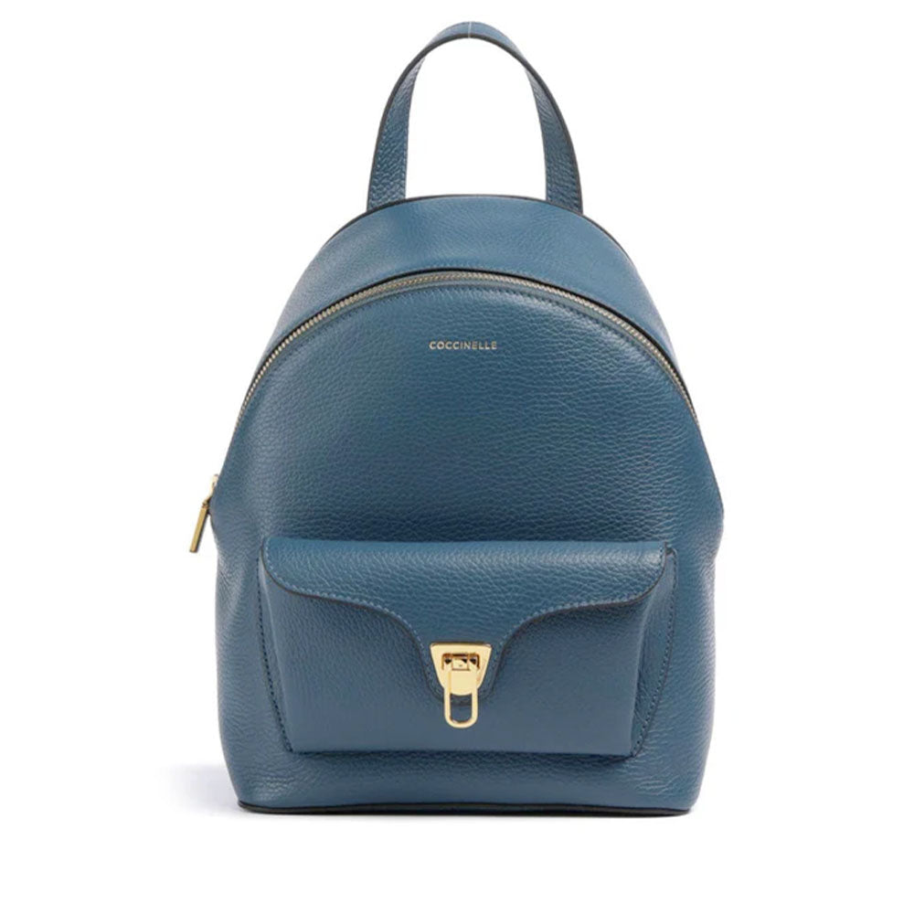 Zaino Donna COCCINELLE in Pelle Linea Beat Generation colore Deep Blue Misura Grande