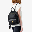 Großer Damen-Rucksack COCCINELLE aus Leder Modell Beat Generation in Deep Blue