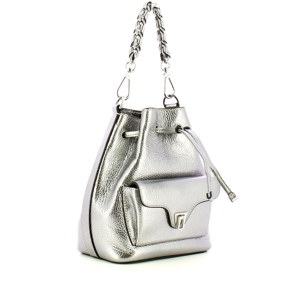 Borsa Donna a Mano COCCINELLE in Pelle linea Beat Generation Small Colore Steel