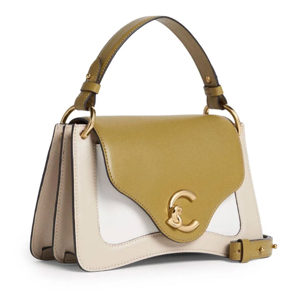 Borsa Donna a Mano COCCINELLE in Pelle linea C-Me Colore Sandshell - Seagrass - Pearl