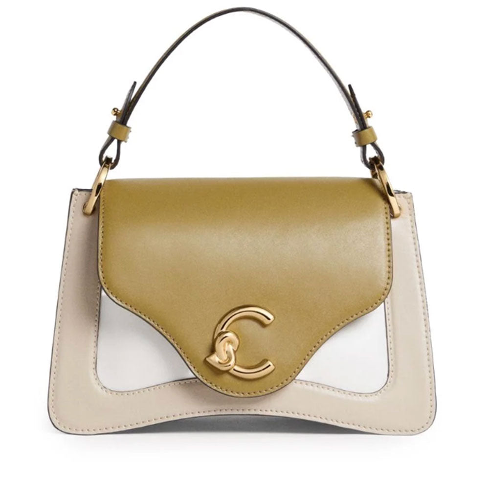 Borsa Donna a Mano COCCINELLE in Pelle linea C-Me Colore Sandshell - Seagrass - Pearl