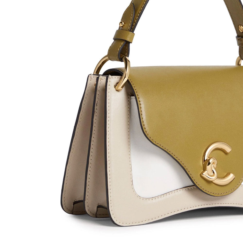 Borsa Donna a Mano COCCINELLE in Pelle linea C-Me Colore Sandshell - Seagrass - Pearl