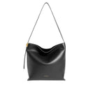 Women's Black Grained Leather Hobo Shoulder Bag COCCINELLE C-Me