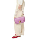 Borsa Donna a Spalla COCCINELLE in Pelle Martellata linea C-Me Colore Scarlet