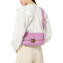 Damen-Schultertasche COCCINELLE aus genarbtem Leder Modell C-Me in Schwarz