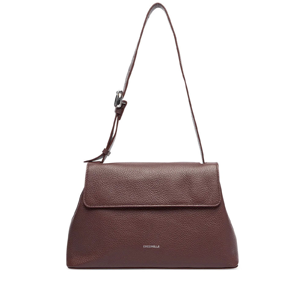 Borsa Donna Hobo a Spalla COCCINELLE in Pelle linea Fern Colore Berry